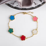 Charm Flower Bracelet for Girls - Wedding Jewelry Gift