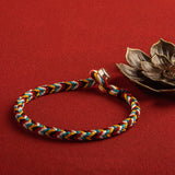 Lucky Protection Bracelet Colorful Rope Braided Adjustable Personalized