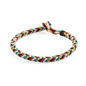 Lucky Protection Bracelet Colorful Rope Braided Adjustable Personalized