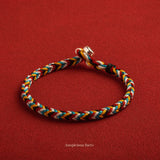 Lucky Protection Bracelet Colorful Rope Braided Adjustable Personalized