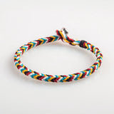 Lucky Protection Bracelet Colorful Rope Braided Adjustable Personalized