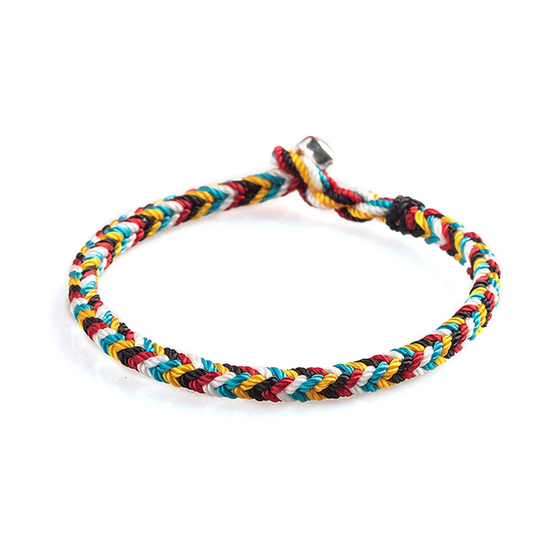 Lucky Protection Bracelet Colorful Rope Braided Adjustable Personalized