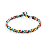 Lucky Protection Bracelet Colorful Rope Braided Adjustable Personalized
