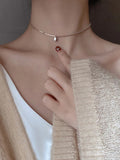 925 Silver Lucky Peas Letter Necklace for Women