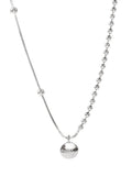 925 Silver Lucky Peas Letter Necklace for Women