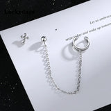 Luckydays Ear Cuff Clip Chain Tassel Clip Earring Cross Earrings For Women