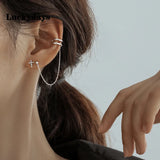 Luckydays Ear Cuff Clip Chain Tassel Clip Earring Cross Earrings For Women