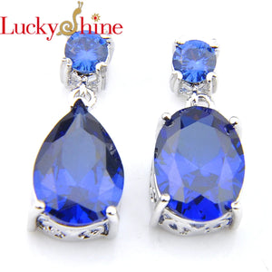 Vintage Crystal Zircon Pendant 2 Pcs/Lot Silver Plated Wedding Gift Necklace