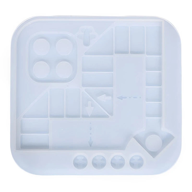 Ludo Crystal Epoxy Resin Mold Children Game Silicone Mould DIY Crafts