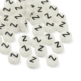 Acrylic Beads Flat Round Pick Letters 50-500pcs Spacer Beads Jewelry Making DIY