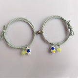 Luminous Astronaut Rope Couple Bracelet Gift Set
