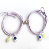 Luminous Astronaut Rope Couple Bracelet Gift Set
