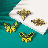 Luminous Butterfly Brooches Glow in Dark Insect Backpack Bag Brooch Pins