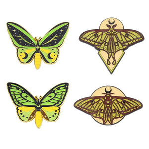 Luminous Butterfly Brooches Glow in Dark Insect Backpack Bag Brooch Pins