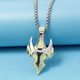 Luminous Cross Anchor Pendant Men Hip Hop Accessories
