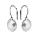 Luminous Droplets Pearl Earrings 925 Sterling Silver Jewelry For Woman