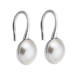 Luminous Droplets Pearl Earrings 925 Sterling Silver Jewelry For Woman