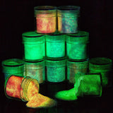Glow In Dark Epoxy Resin Pigment Powder Glitter Set