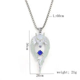 Glow In The Dark Wolf Pendant Necklace Men