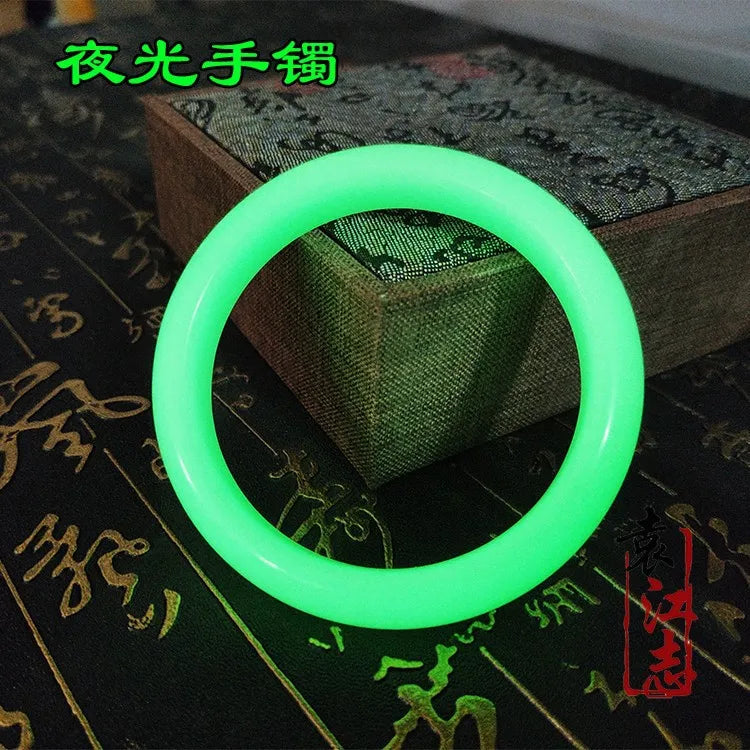 Luminous Stone Bangle Fluorescent Bracelet Glow Jade Bracelet