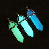 Luminous Stone Charms Hexagonal Column Chakra Healing Pendant