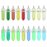 Luminous Stone Charms Hexagonal Column Chakra Healing Pendant