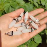 Luminous Stone Hexagonal Column Crystal Pendant