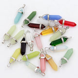 Luminous Stone Hexagonal Column Crystal Pendant