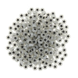 Star Acrylic Beads 500pcs DIY Jewelry 4*7mm Flat Coin Round Plastic Bracelet