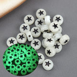 Star Acrylic Beads 500pcs DIY Jewelry 4*7mm Flat Coin Round Plastic Bracelet
