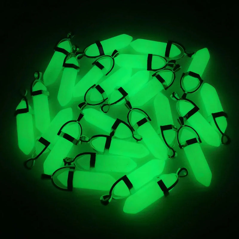 Luminous Stone 24pcs Pendulum Pendant for Jewelry Making