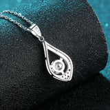 0.5CT 5MM Flash Moissanite Necklace S925 Silver Fine Jewelry