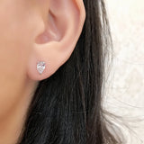 Drop-shaped Diamond Earrings Wedding Fine Jewelry