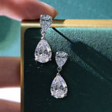 Luomansi High Carbon Diamond Silver Earrings S925 Jewelry