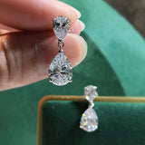Luomansi High Carbon Diamond Silver Earrings S925 Jewelry