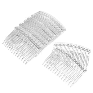 Lurrose 10pcs Hair Side Clip Combs 14 Teeth Bridal Wedding Veil Comb
