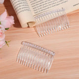 Lurrose 10pcs Hair Side Clip Combs 14 Teeth Bridal Wedding Veil Comb