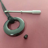Stainless Steel Cremation Necklace Memory Pendant
