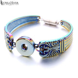 Luwellever 5.5cm Dia. 168 Metal Bracelet Magnet Bangle for Women