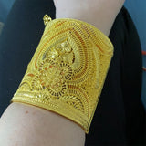 Luxurio Bride 24K Dubai Bangles For Women African Ethiopian Bracelets