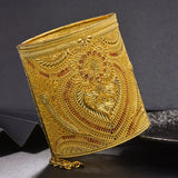 Luxurio Bride 24K Dubai Bangles For Women African Ethiopian Bracelets