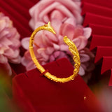 24K Yellow Animal Bracelet Fox Bracelets for Women's Not Fade