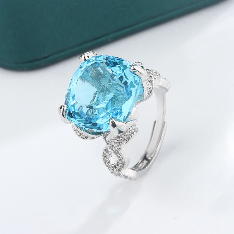 Stylish Colorful Zircon Ring for Women