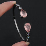 Water Drop Paraiba Tourmaline Open End Bangle