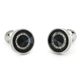 Crystal Cufflinks, Brass Material, Double Sided