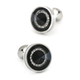Crystal Cufflinks, Brass Material, Double Sided