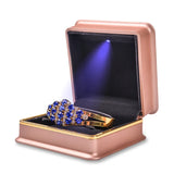 Red LED Bracelet Necklace Jewelry Set Storage Box