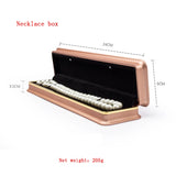Red LED Bracelet Necklace Jewelry Set Storage Box
