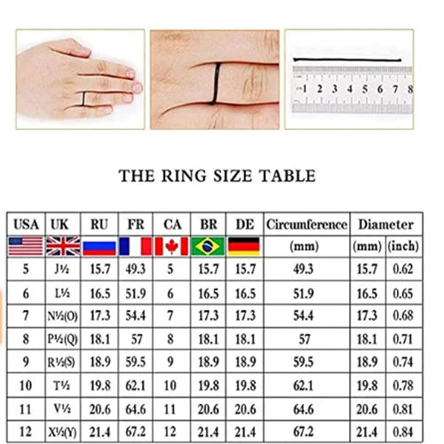 Green Palaiba Heart Zircon Ring Women's Engagement Bride Jewelry