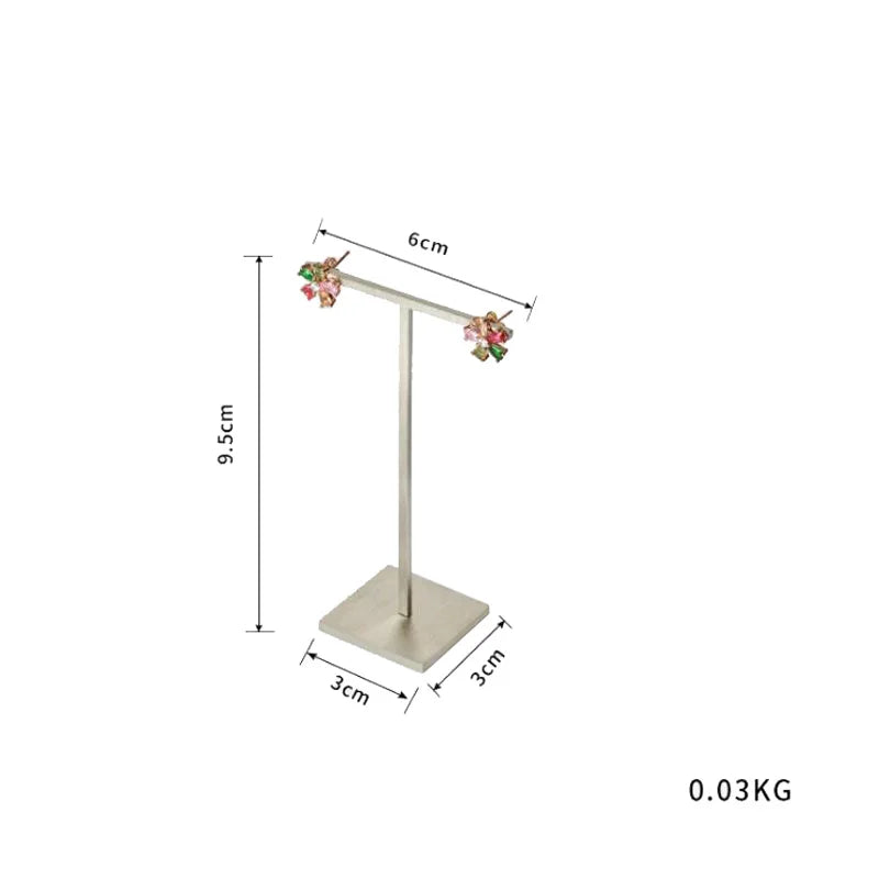 Metal Gold/Silver Earrings Jewelry Stand Earrings Ring Storage